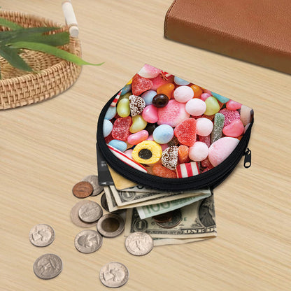 Colorful Candy And Jelly Print Coin Purse