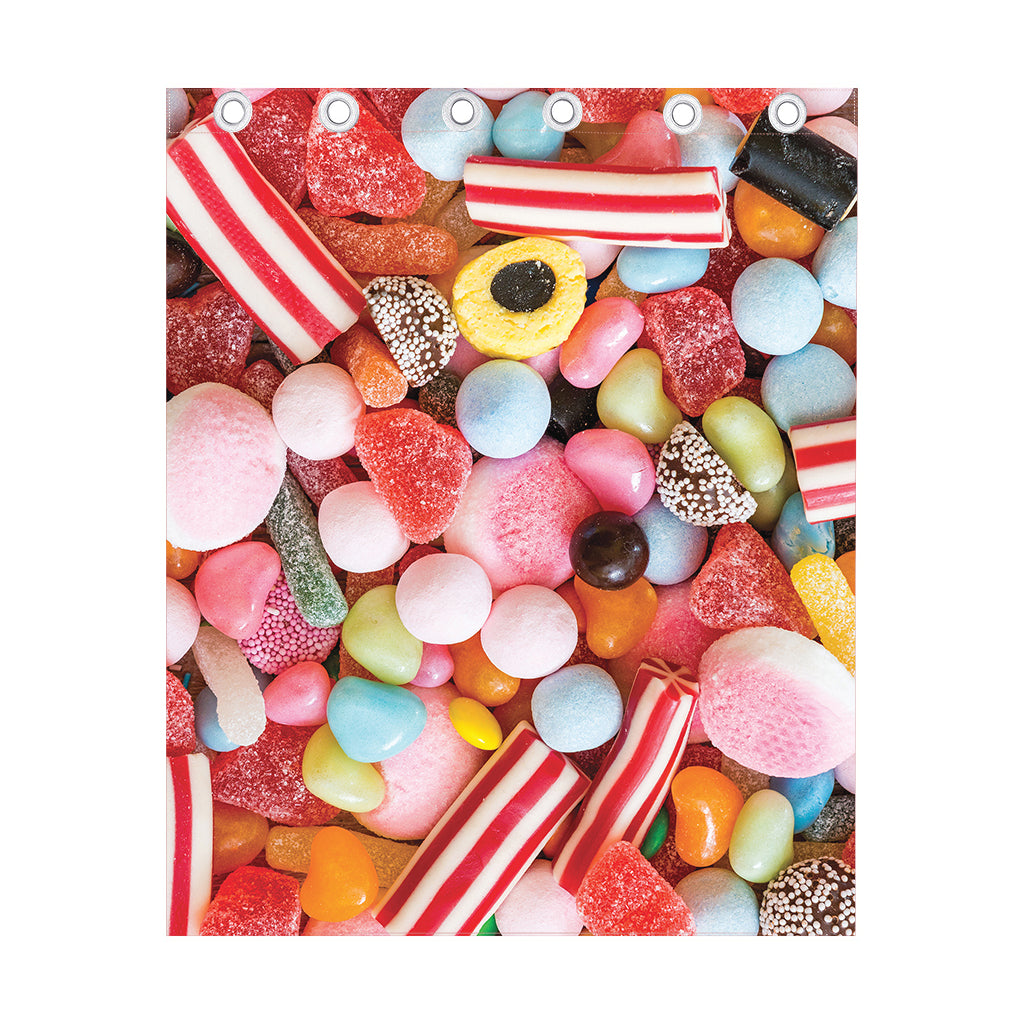 Colorful Candy And Jelly Print Curtain