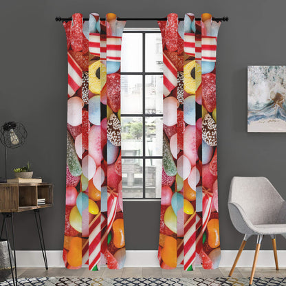 Colorful Candy And Jelly Print Curtain
