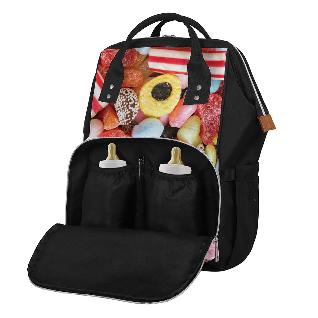 Colorful Candy And Jelly Print Diaper Bag