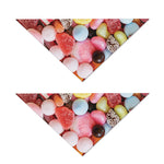 Colorful Candy And Jelly Print Dog Bandana