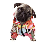 Colorful Candy And Jelly Print Dog Zip Up Hoodie