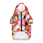 Colorful Candy And Jelly Print Dog Zip Up Hoodie