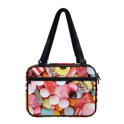 Colorful Candy And Jelly Print Double Strap Bible Bag