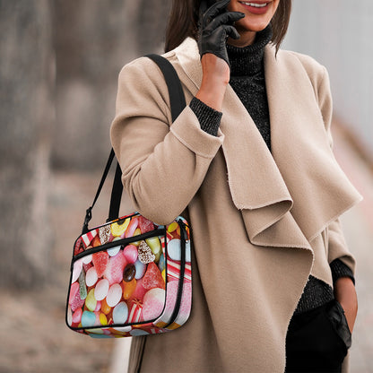 Colorful Candy And Jelly Print Double Strap Bible Bag