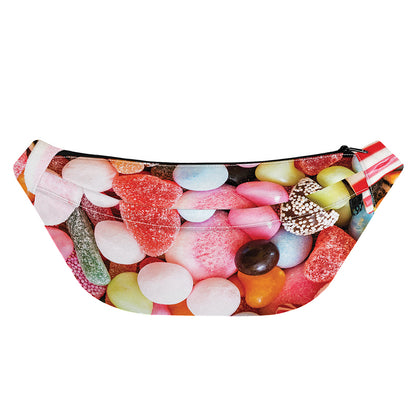 Colorful Candy And Jelly Print Fanny Pack