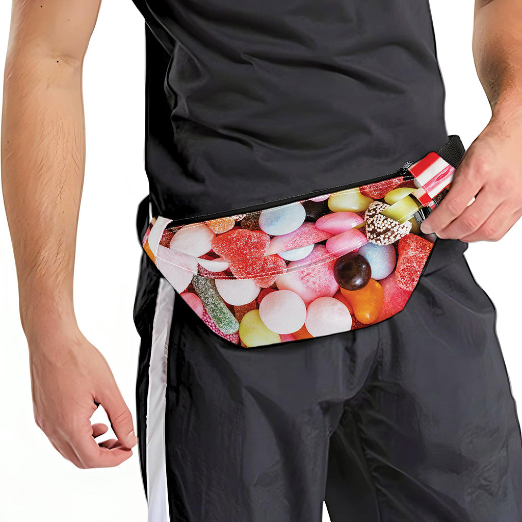 Colorful Candy And Jelly Print Fanny Pack