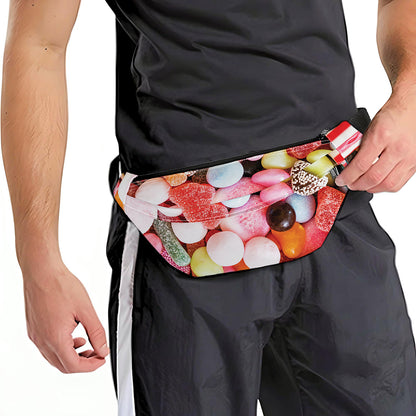 Colorful Candy And Jelly Print Fanny Pack
