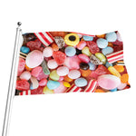 Colorful Candy And Jelly Print Flag