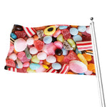 Colorful Candy And Jelly Print Flag