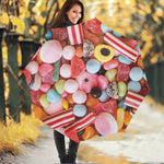 Colorful Candy And Jelly Print Foldable Umbrella