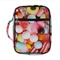 Colorful Candy And Jelly Print Front Pocket Bible Bag
