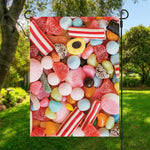 Colorful Candy And Jelly Print Garden Flag