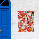 Colorful Candy And Jelly Print Garden Flag