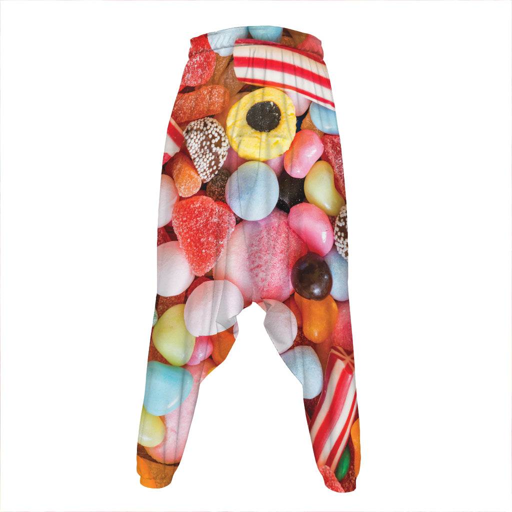 Colorful Candy And Jelly Print Hammer Pants