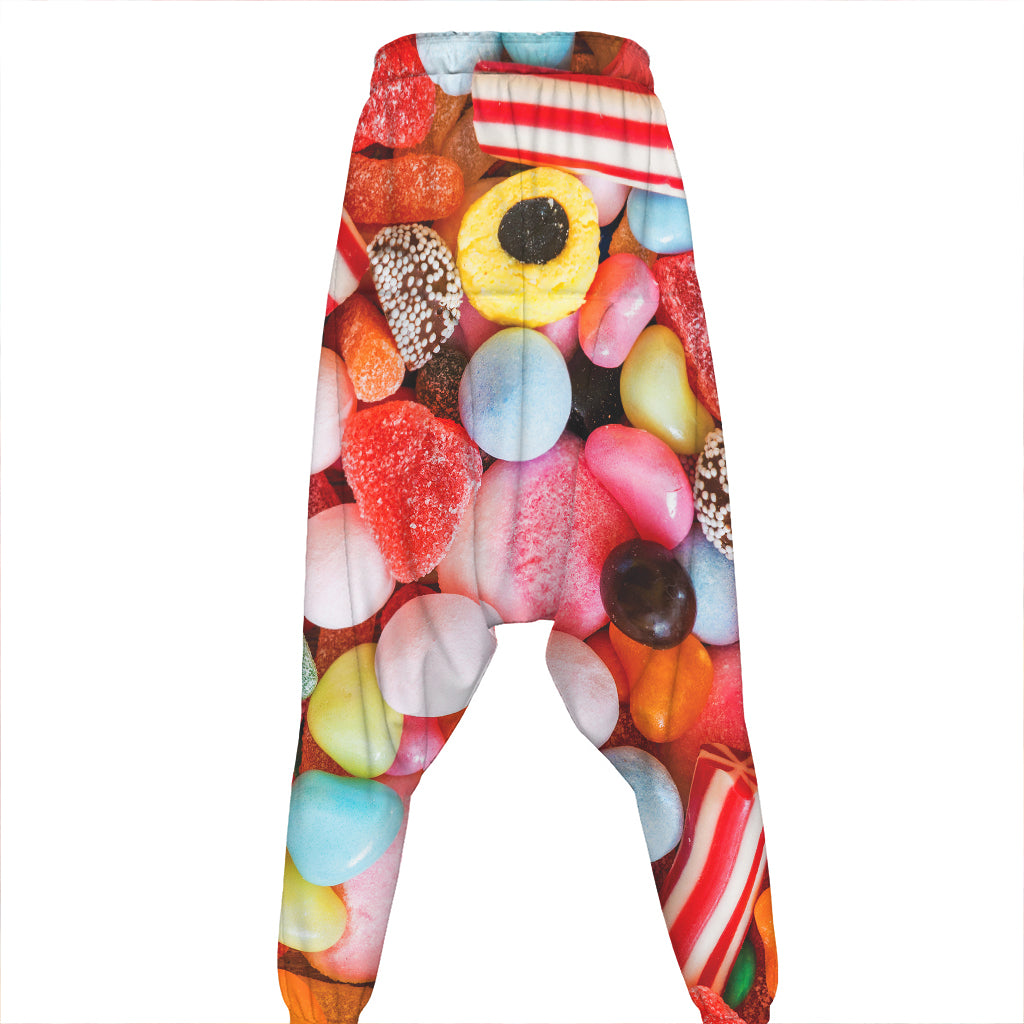 Colorful Candy And Jelly Print Hammer Pants