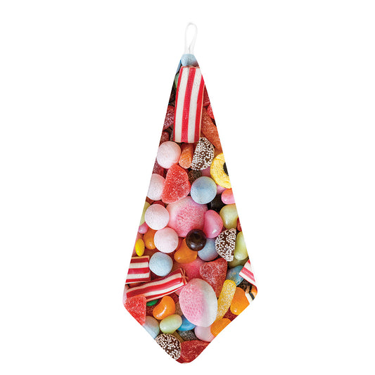 Colorful Candy And Jelly Print Hand Towel