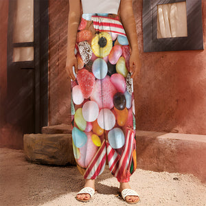 Colorful Candy And Jelly Print Harem Pants