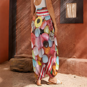 Colorful Candy And Jelly Print Harem Pants