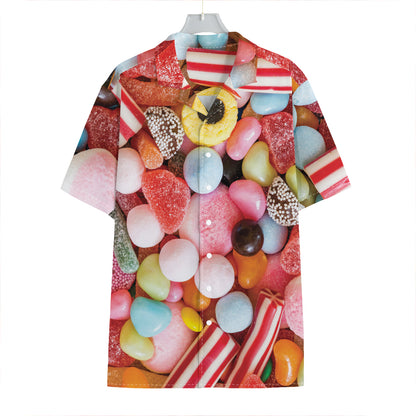 Colorful Candy And Jelly Print Hawaiian Shirt