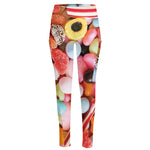 Colorful Candy And Jelly Print High-Waisted Pocket Leggings