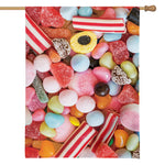Colorful Candy And Jelly Print House Flag