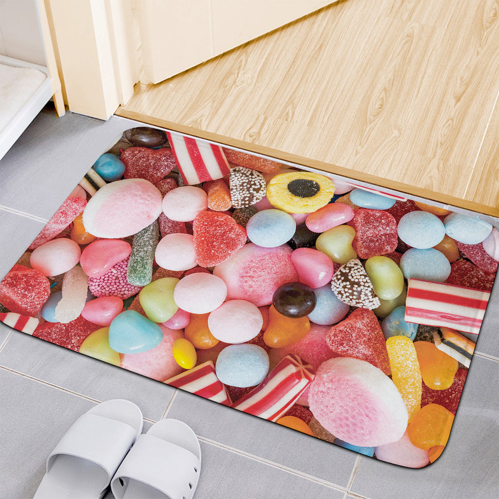Colorful Candy And Jelly Print Indoor Door Mat