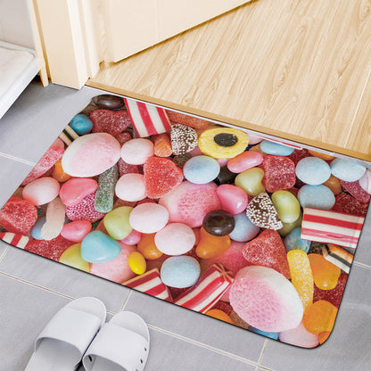 Colorful Candy And Jelly Print Indoor Door Mat