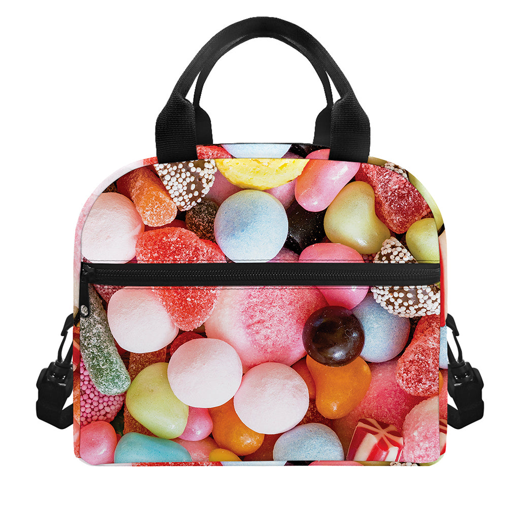 Colorful Candy And Jelly Print Insulated Lunch Bag