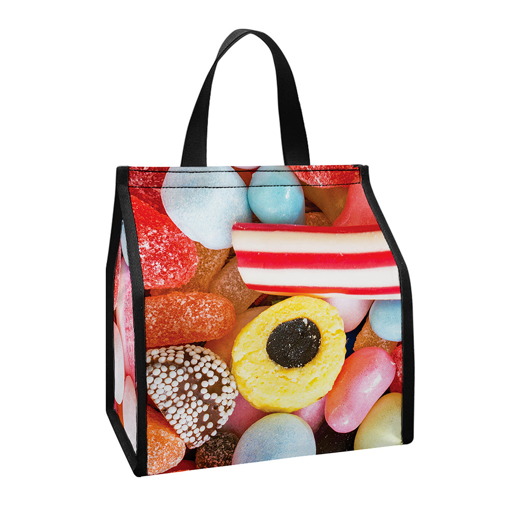 Colorful Candy And Jelly Print Insulated Lunch Tote