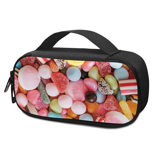 Colorful Candy And Jelly Print Insulin Cooler Travel Case