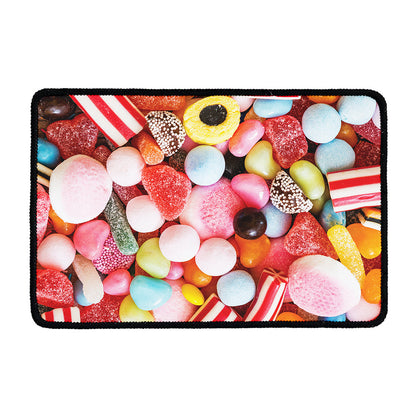 Colorful Candy And Jelly Print Kitchen Mat