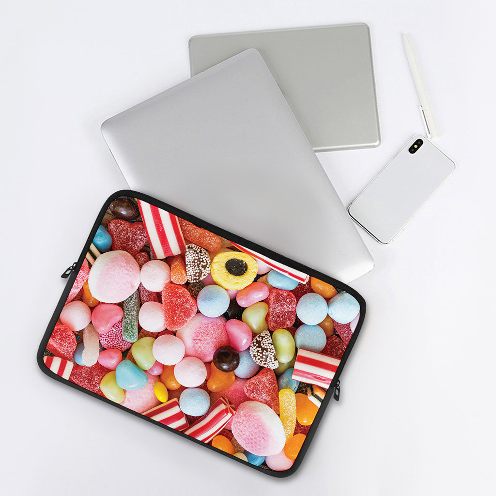 Colorful Candy And Jelly Print Laptop Sleeve