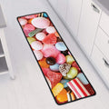 Colorful Candy And Jelly Print Long Kitchen Mat