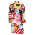 Colorful Candy And Jelly Print Men's Bathrobe