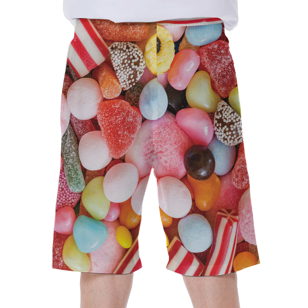 Colorful Candy And Jelly Print Men's Beach Shorts