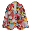 Colorful Candy And Jelly Print Men's Blazer