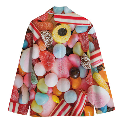 Colorful Candy And Jelly Print Men's Blazer