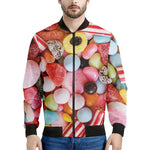 Colorful Candy And Jelly Print Men's Bomber Jacket