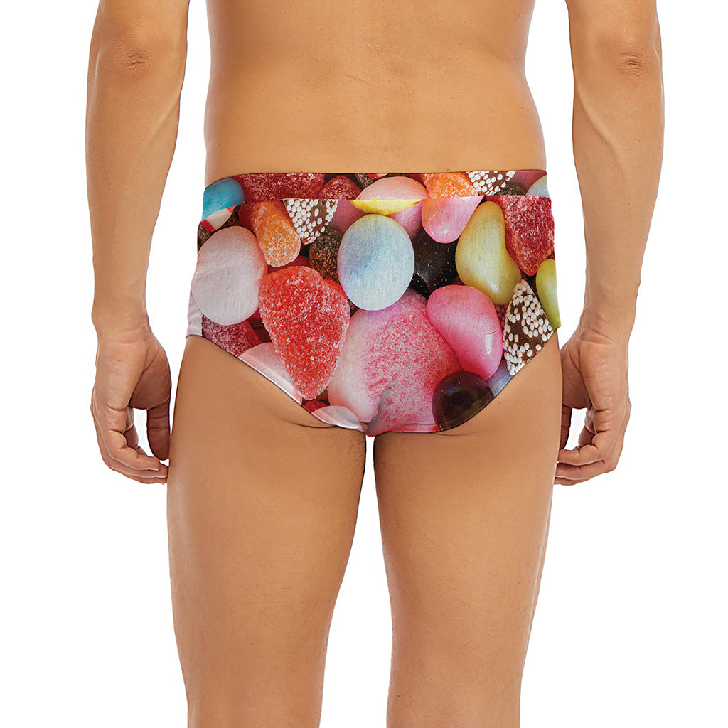 Colorful Candy And Jelly Print Men's Briefs