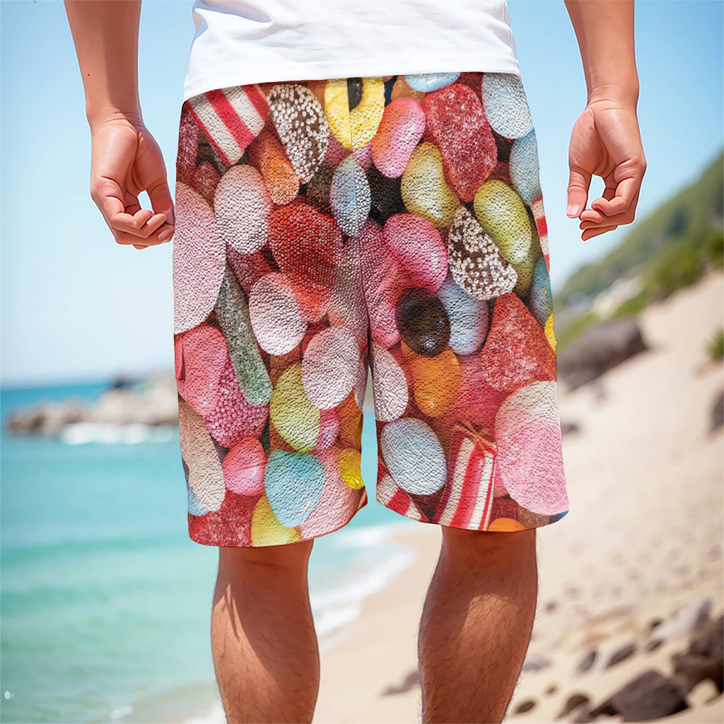 Colorful Candy And Jelly Print Men's Cargo Shorts