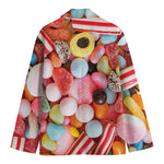 Colorful Candy And Jelly Print Men's Cotton Blazer