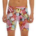 Colorful Candy And Jelly Print Men's Long Boxer Briefs