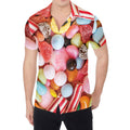 Colorful Candy And Jelly Print Men's Shirt
