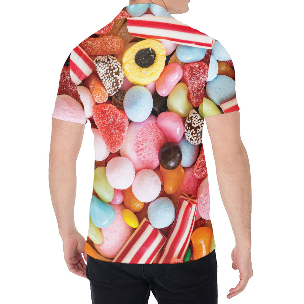 Colorful Candy And Jelly Print Men's Shirt