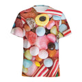 Colorful Candy And Jelly Print Men's Athletic T-Shirt