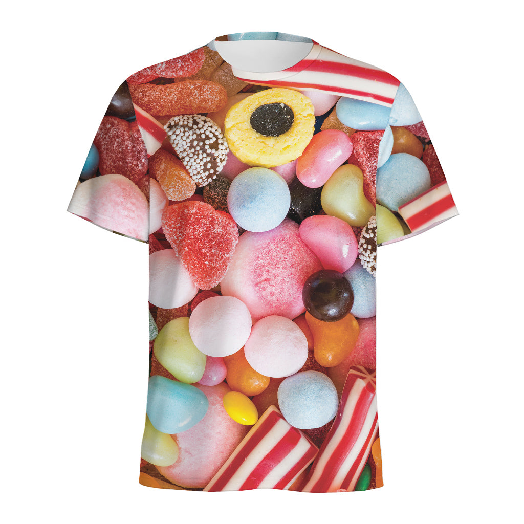 Colorful Candy And Jelly Print Men's Sports T-Shirt