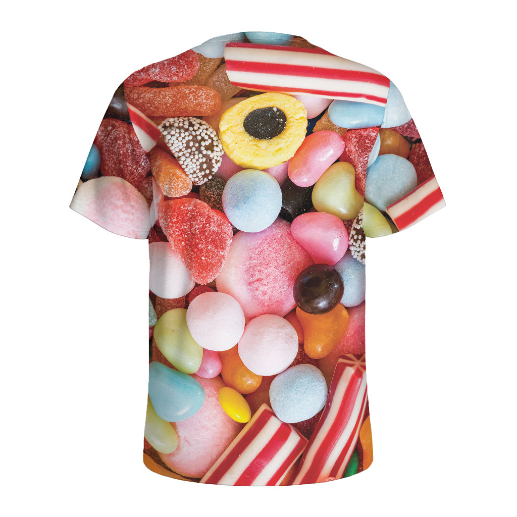 Colorful Candy And Jelly Print Men's Sports T-Shirt