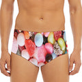 Colorful Candy And Jelly Print Men's Triangle Swim Briefs