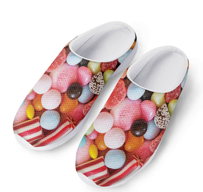 Colorful Candy And Jelly Print Mesh Casual Shoes